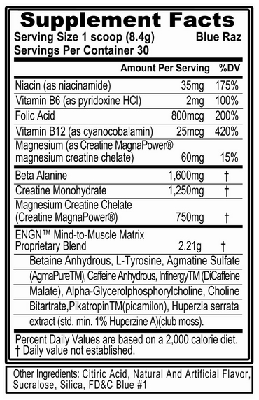 ENGN Supplement Facts