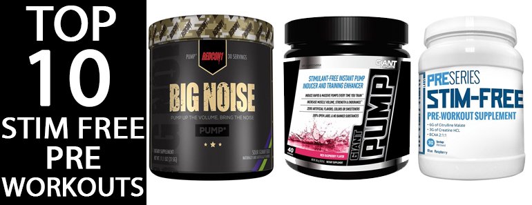 best stimulant free pre workouts