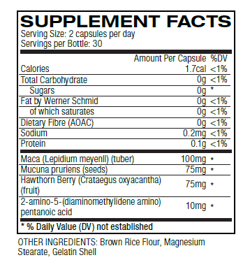 HGH X2 Ingredients label