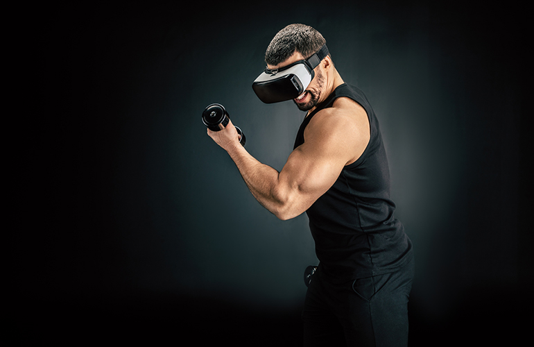vr virtual reality bodybuilding photo